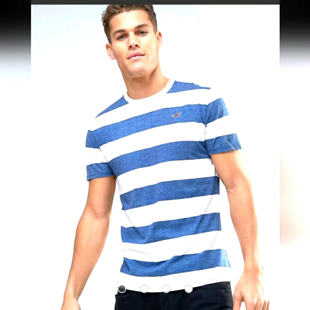 HOLLISTER striped TEE xSMALL